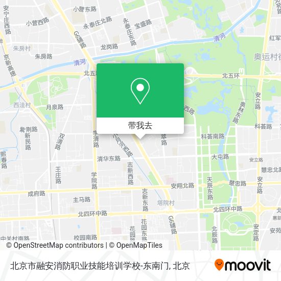 北京市融安消防职业技能培训学校-东南门地图