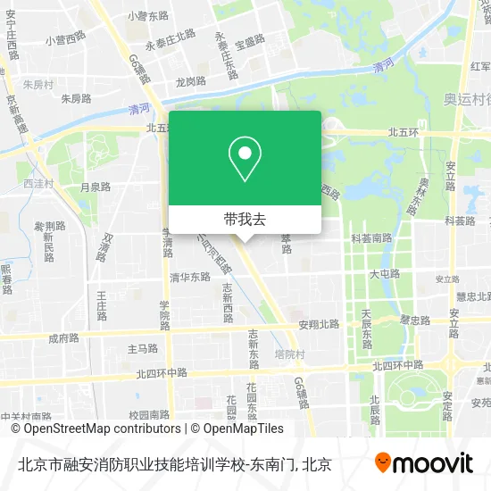 北京市融安消防职业技能培训学校-东南门地图