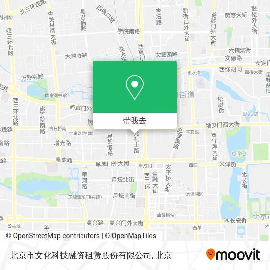 北京市文化科技融资租赁股份有限公司地图