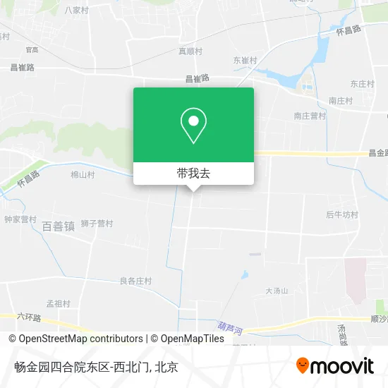 畅金园四合院东区-西北门地图