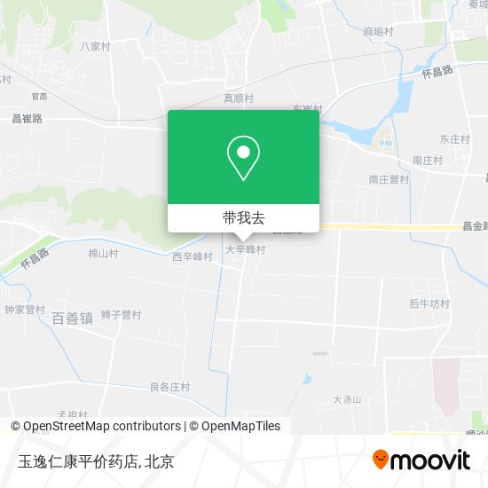 玉逸仁康平价药店地图