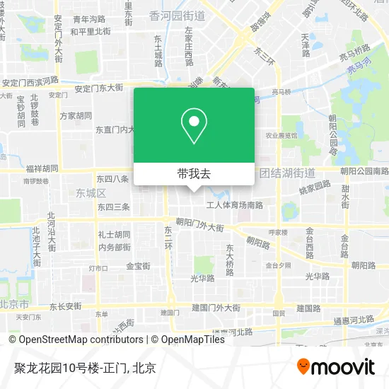 聚龙花园10号楼-正门地图