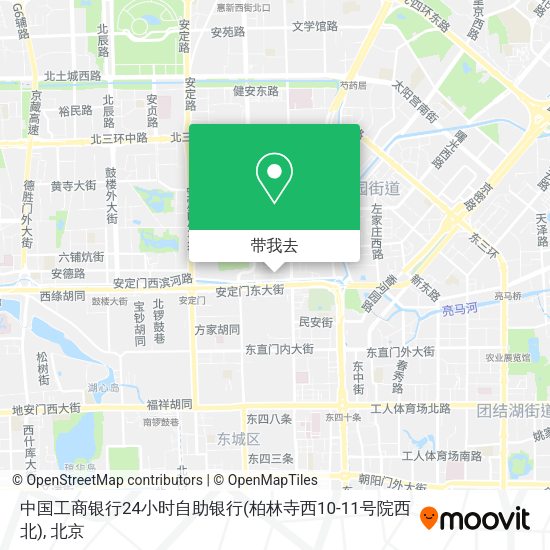 中国工商银行24小时自助银行(柏林寺西10-11号院西北)地图