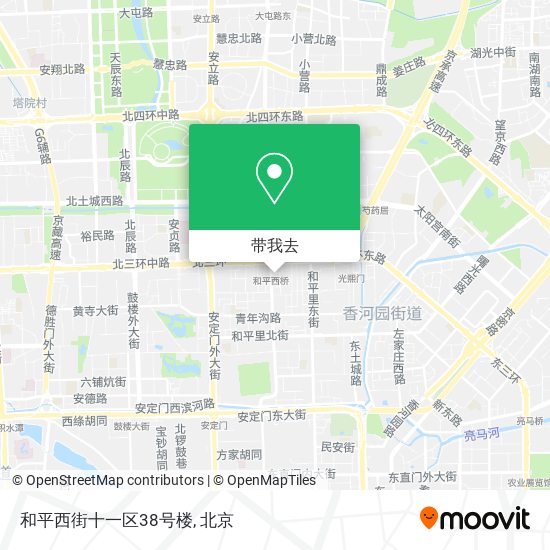 和平西街十一区38号楼地图