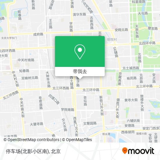 停车场(北影小区南)地图