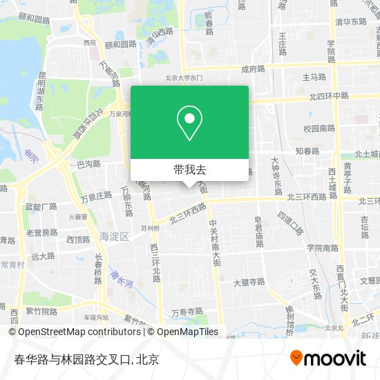 春华路与林园路交叉口地图