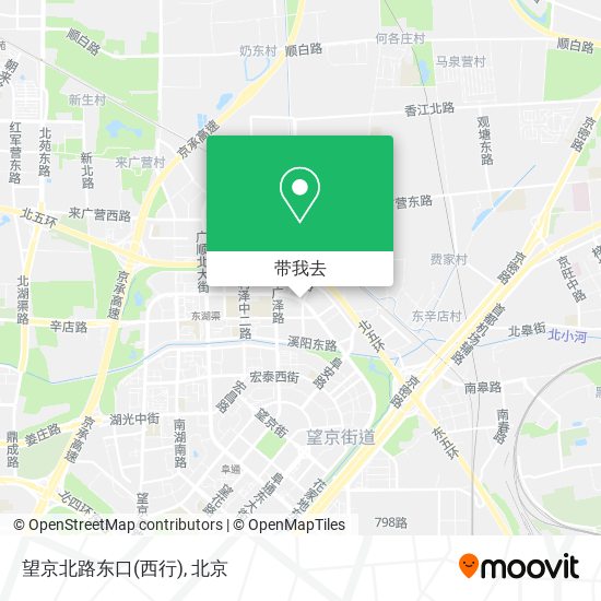 望京北路东口(西行)地图