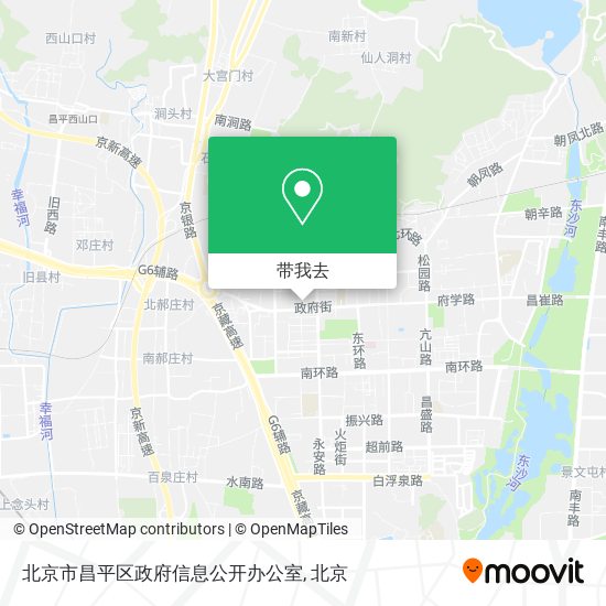 北京市昌平区政府信息公开办公室地图