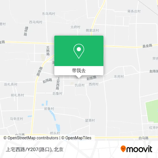 上宅西路/Y207(路口)地图