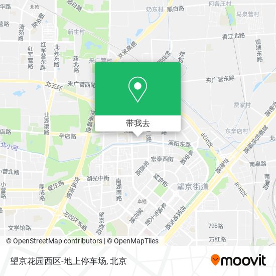 望京花园西区-地上停车场地图