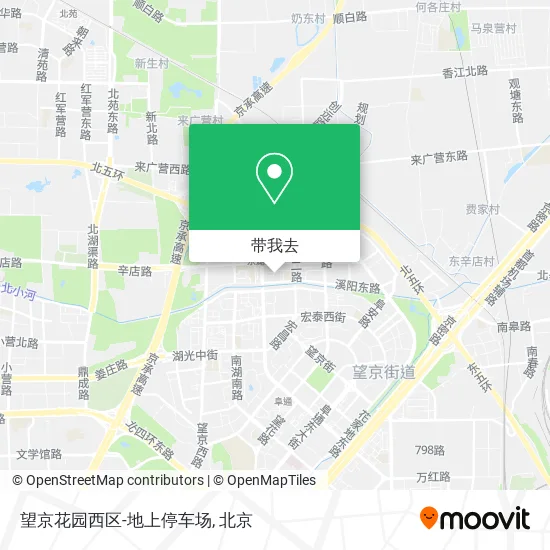 望京花园西区-地上停车场地图
