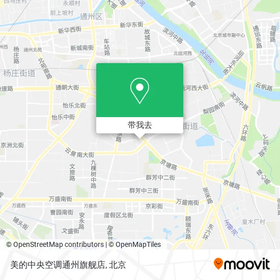美的中央空调通州旗舰店地图