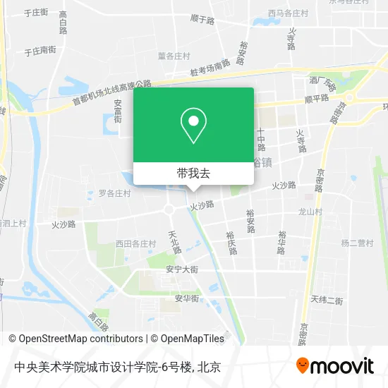 中央美术学院城市设计学院-6号楼地图