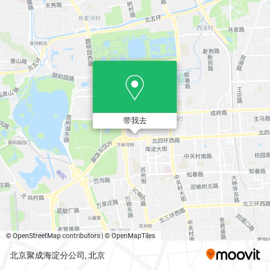 北京聚成海淀分公司地图