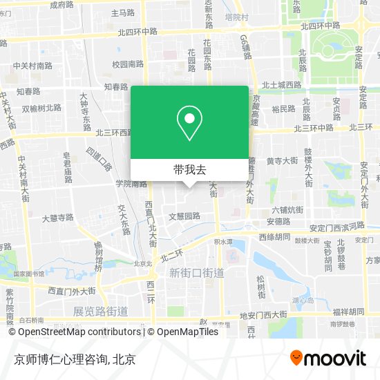 京师博仁心理咨询地图