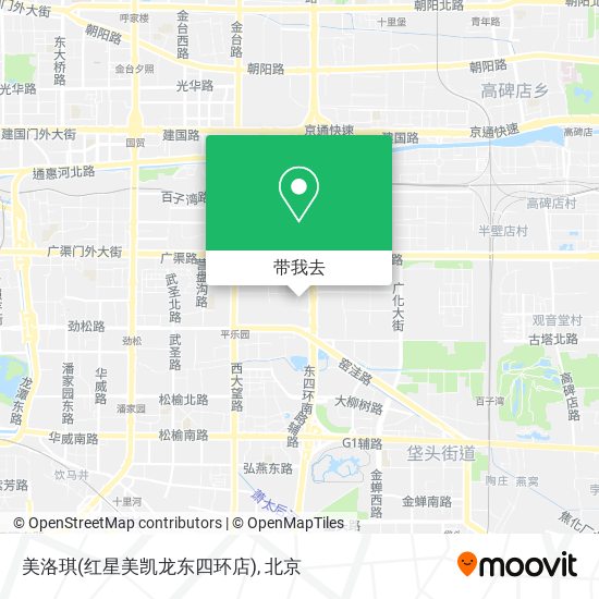 美洛琪(红星美凯龙东四环店)地图