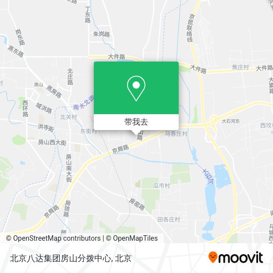 北京八达集团房山分拨中心地图