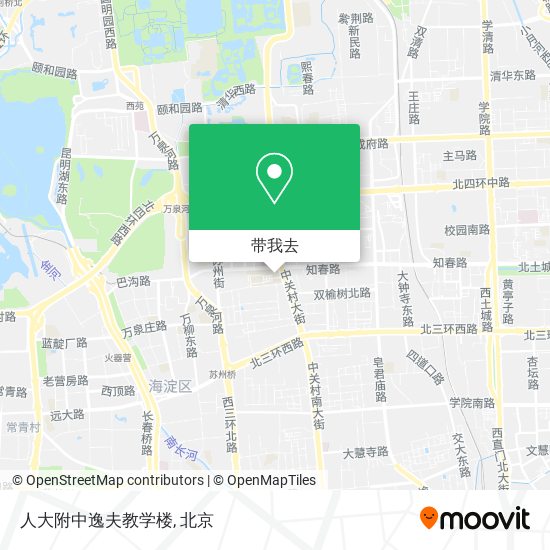 人大附中逸夫教学楼地图