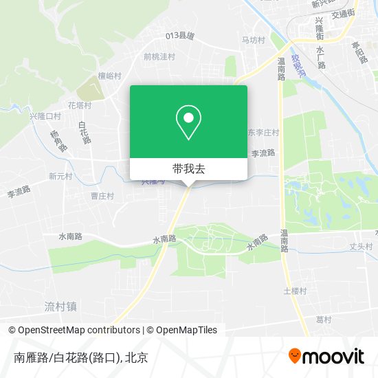 南雁路/白花路(路口)地图