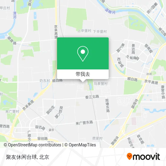 聚友休闲台球地图