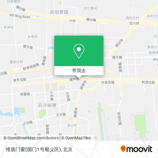 维盾门窗(国门1号顺义区)地图