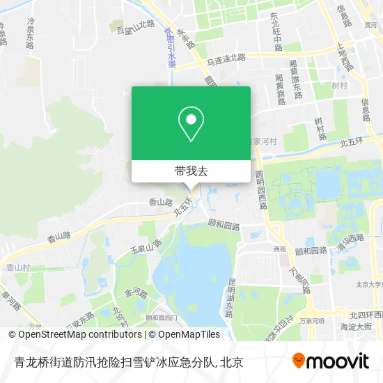 青龙桥街道防汛抢险扫雪铲冰应急分队地图