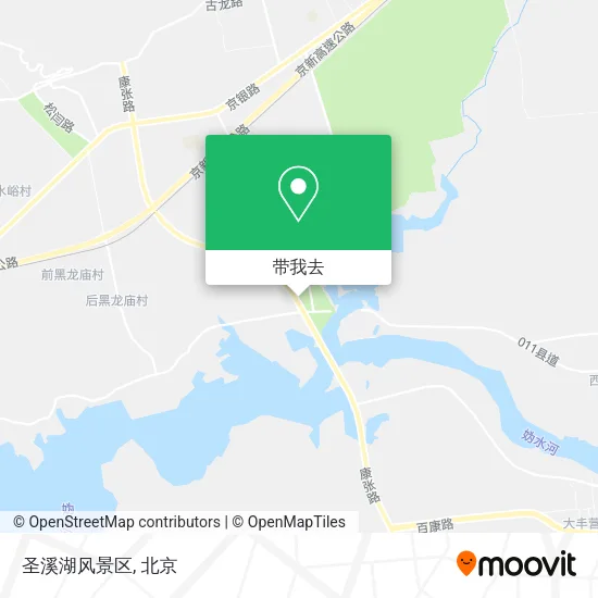 圣溪湖风景区地图