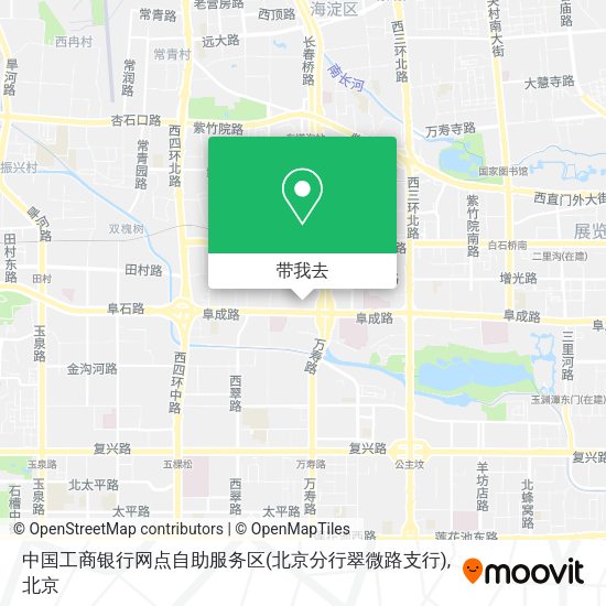 中国工商银行网点自助服务区(北京分行翠微路支行)地图