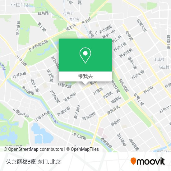 荣京丽都B座-东门地图