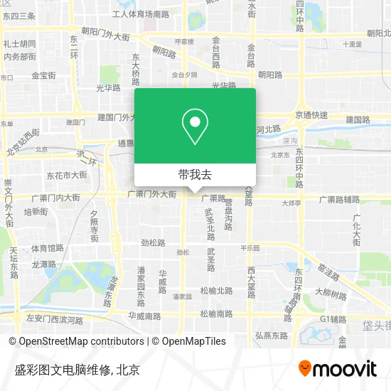 盛彩图文电脑维修地图