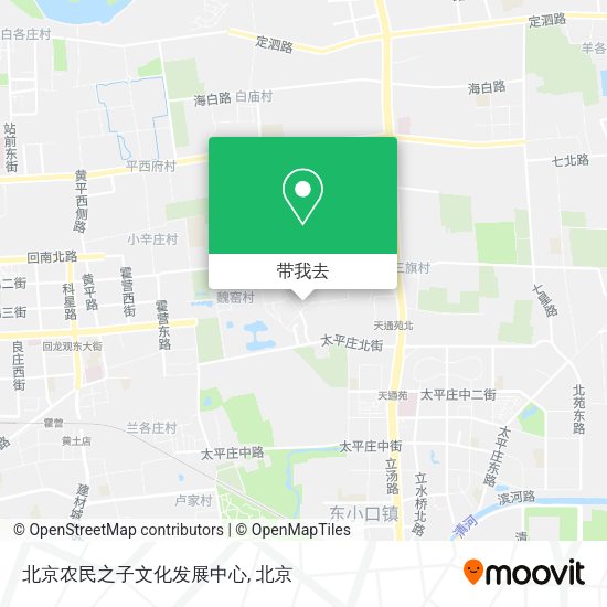 北京农民之子文化发展中心地图