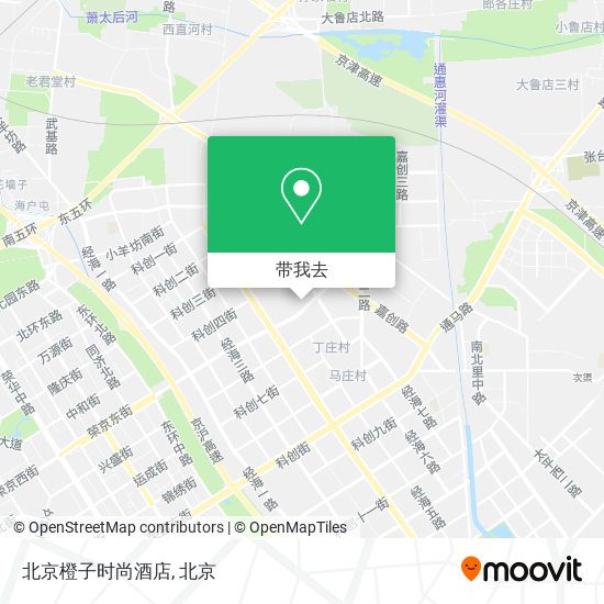 北京橙子时尚酒店地图