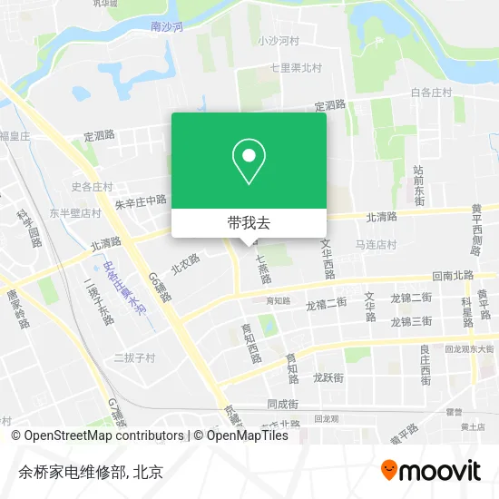 余桥家电维修部地图