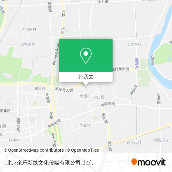 北京余乐新线文化传媒有限公司地图