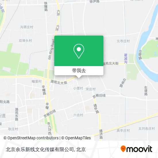 北京余乐新线文化传媒有限公司地图