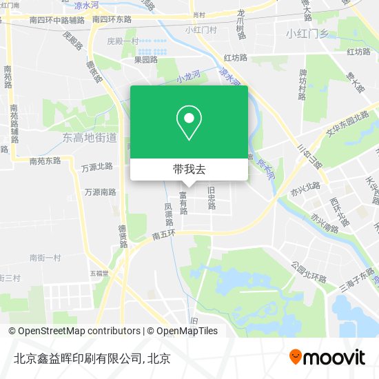 北京鑫益晖印刷有限公司地图