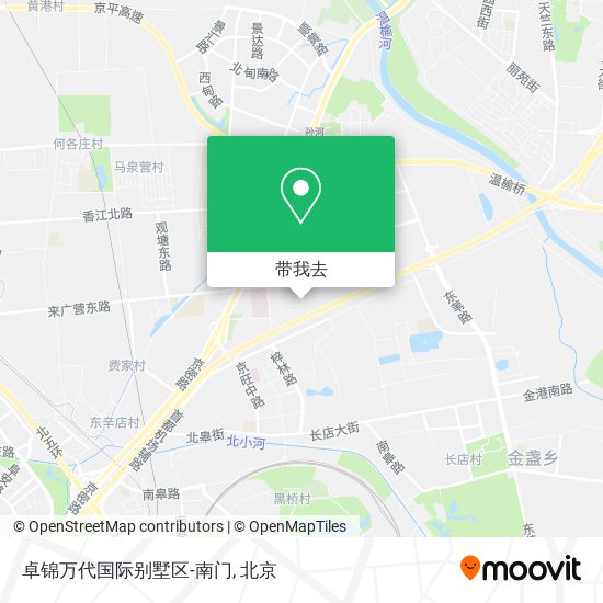 卓锦万代国际别墅区-南门地图