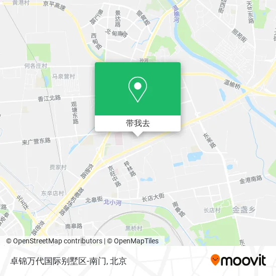 卓锦万代国际别墅区-南门地图