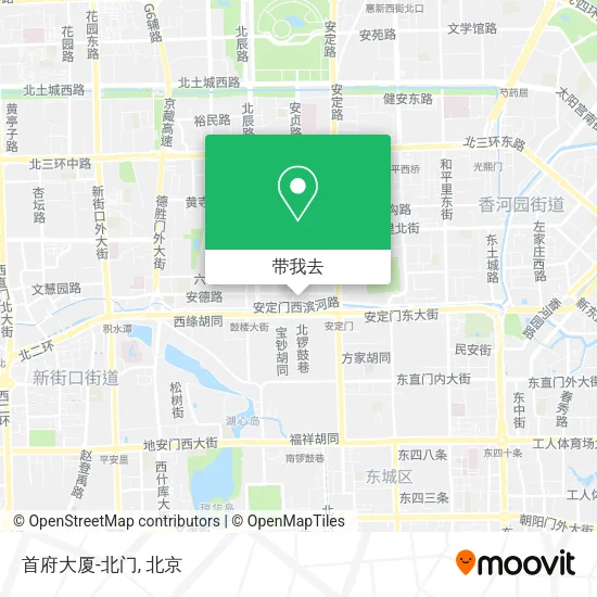 首府大厦-北门地图