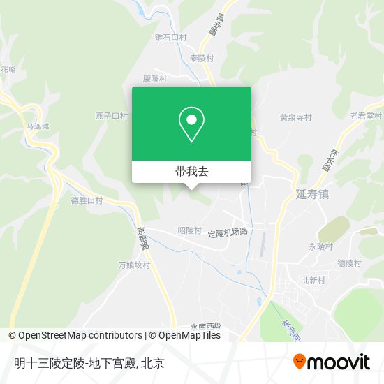 明十三陵定陵-地下宫殿地图