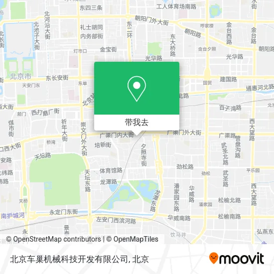 北京车巢机械科技开发有限公司地图