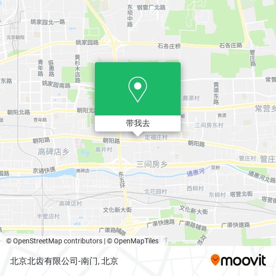 北京北齿有限公司-南门地图