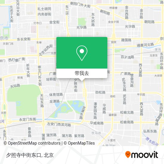 夕照寺中街东口地图