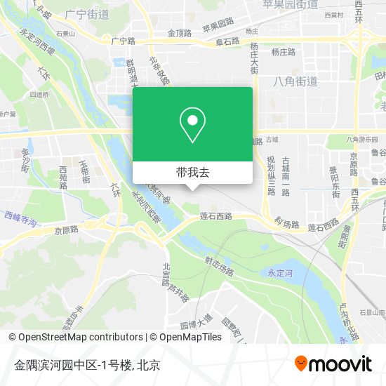 金隅滨河园中区-1号楼地图