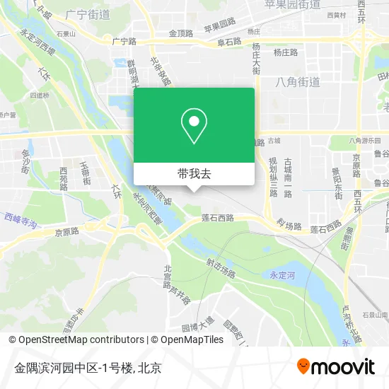 金隅滨河园中区-1号楼地图