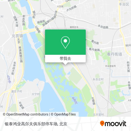 银泰鸿业高尔夫俱乐部停车场地图