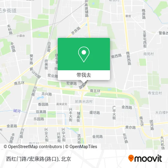 西红门路/宏康路(路口)地图