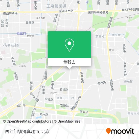 西红门镇清真超市地图