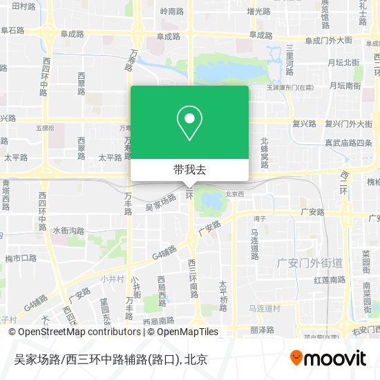 吴家场路/西三环中路辅路(路口)地图