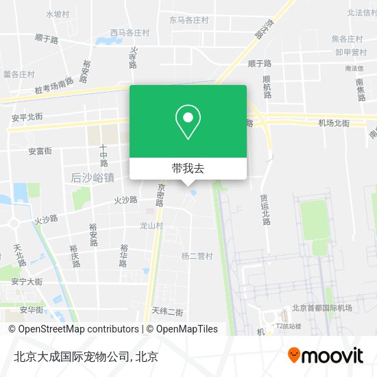 北京大成国际宠物公司地图